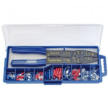 5 Way Crimping Tool & Terminal Kit, 240mm
