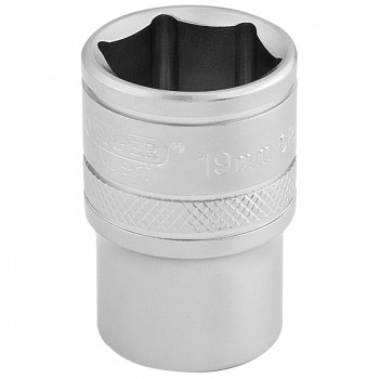 6 Point Metric Socket, 1/2” Sq. Dr., 19mm 6 Point Metric Socket, 1/2” Sq. Dr., 19mm
