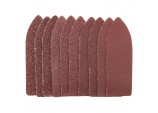 Hook and Loop Finger Sander Sheets, 67 x 67 x 22mm, 120 Grit (Pack of 10)