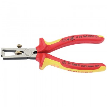 Knipex 11 08 160UKSBE VDE Fully Insulated Wire Stripping Pliers, 160mm