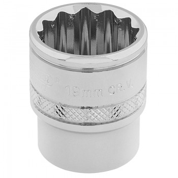 HI-TORQ® 12 Point Socket, 3/8&rdquo; Sq. Dr., 19mm