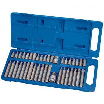 Draper TX-STAR® Hex. & Spline Mechanic&rsquo;s Bit Set, 3/8, 1/2&rdquo; Sq. Dr. (40 Piece)