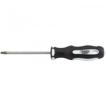 Draper TX-STAR® Security Soft Grip Screwdriver, T10T x 75mm Draper TX-STAR® Security Soft Grip Screwdriver, T10T x 75mm