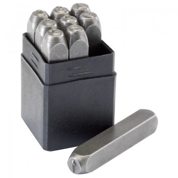 0 - 9 Number Stamp Set, 1/4&rdquo;