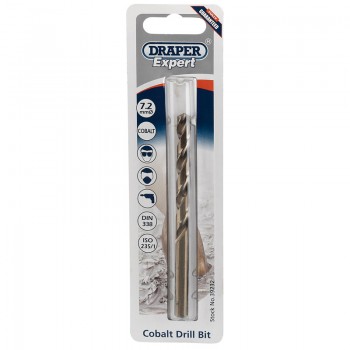 HSS Cobalt Drill Bit, 7.2mm