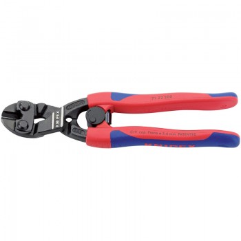Knipex Cobolt® 71 22 200SB Compact 20&deg; Angled Head Bolt Cutters with Sprung Handles, 200mm