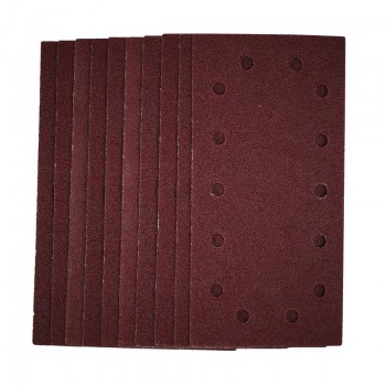 1/2 Sanding Sheets with Hook and Loop, 115 x 230mm, 40 Grit (Pack of 10)