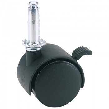 Nylon Castor with Brake, 40mm Diameter, S.W.L. 25kg Nylon Castor with Brake, 40mm Diameter, S.W.L. 25kg
