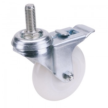 Swivel Bolt Fixing Nylon Wheel with Brake, 75mm Diameter, S.W.L. 70kg Swivel Bolt Fixing Nylon Wheel with Brake, 75mm Diameter, S.W.L. 70kg