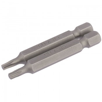 Draper TX-STAR® Insert Bit, 1/4&rdquo; Hex, 25mm Long, T10 (Pack of 2)