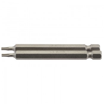 Draper TX-STAR® Insert Bit, 1/4&rdquo; Hex, 75mm Long, T8 (Pack of 2)