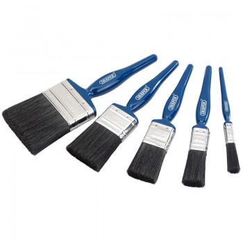 Natural Bristle Paint Brush Set (5 Piece)