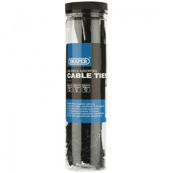 Assorted Nylon Cable Tie Pack (200 Piece)