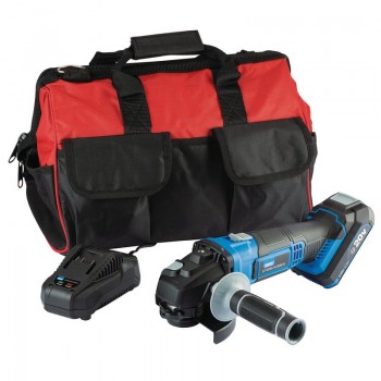 Draper Storm Force® 20V Cordless Angle Grinder Kit, 115mm